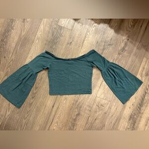 off the shoulder crop top